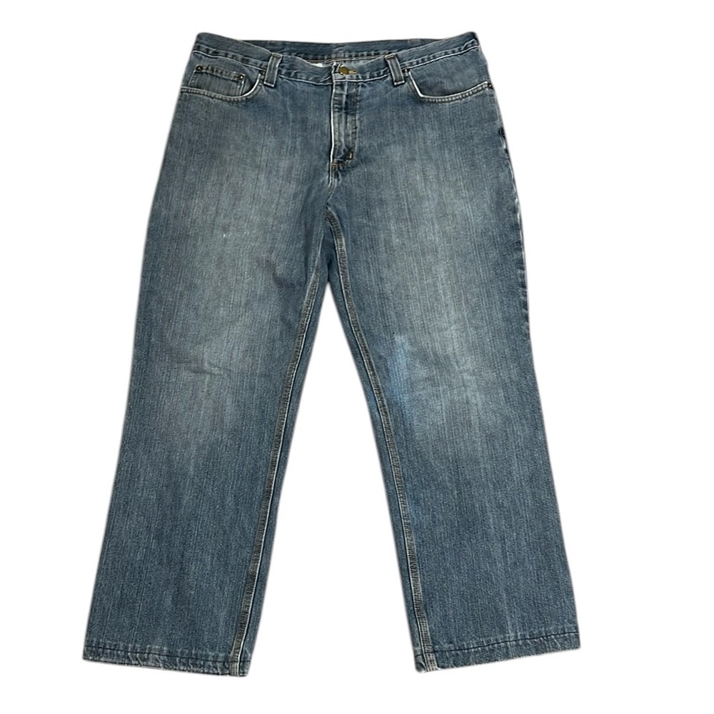Carhartt Relaxed Fit Jeans 36x30 Fits 36x28.5 Faded Workwear Denim Utility Baggy